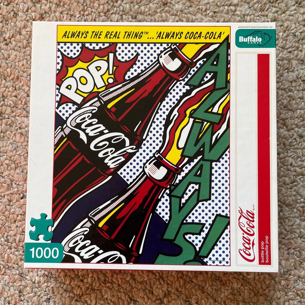 Coca-cola 1,000 piece jigsaw puzzle . GUC.